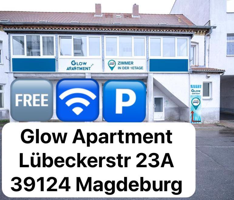 Glow Apartment Magdeburg Dış mekan fotoğraf